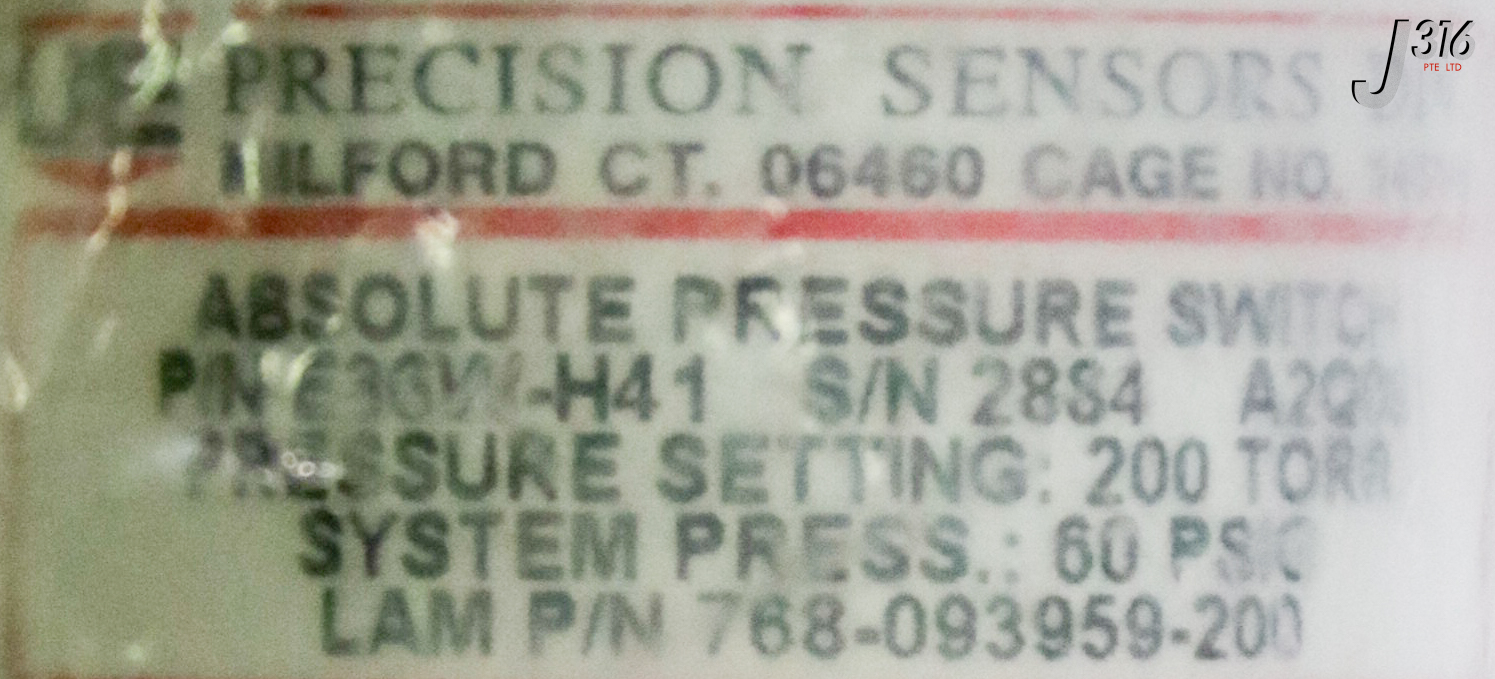 35180 LAM RESEARCH PRECISION SNSRS ABSOLUTE PR SWITCH, E36W-H41